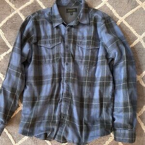 Brother Blue and Gray Plaid Shirt